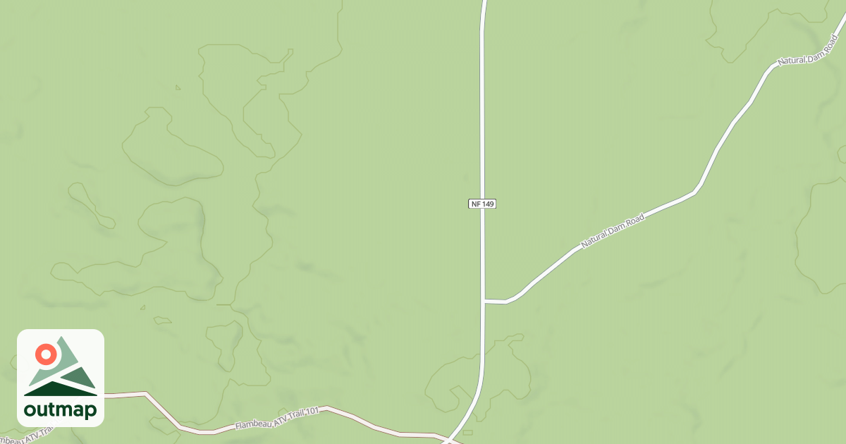 Map of USFS Motor Vehicle Use Map Trails 13087