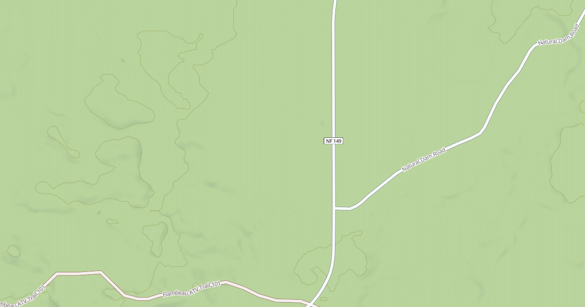 Map preview of USFS Motor Vehicle Use Map Trails 13087