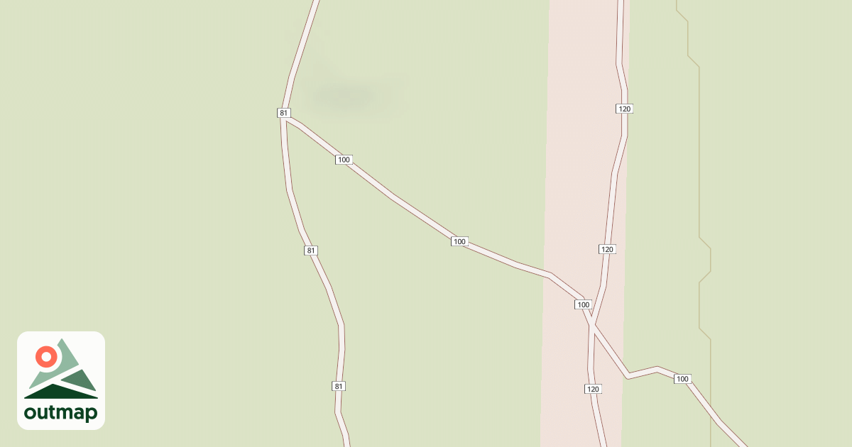 Map of Millican Plateau Tr100
