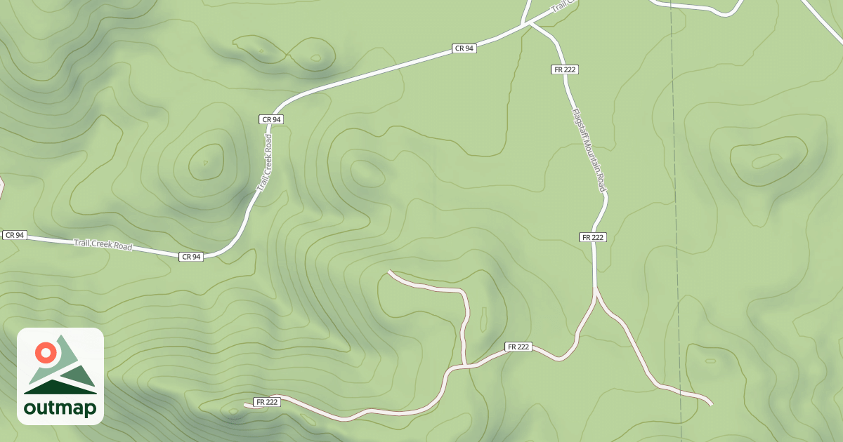 Map of FLAGSTAFF MOUNTAIN