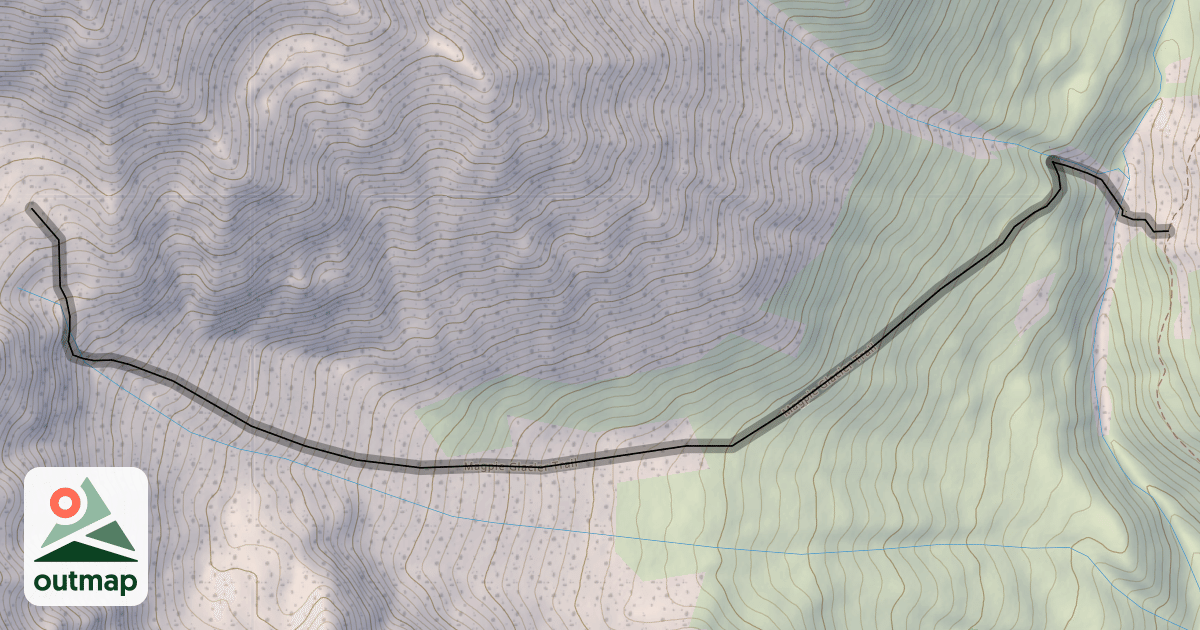 Map of Magpie Glacier Trail