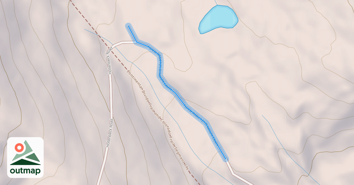 Map of Forest Road 125.B Mount Elbert