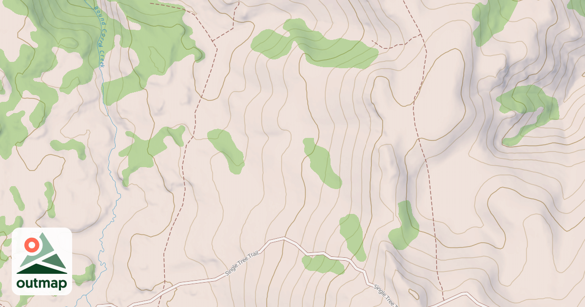 Map of ROUND CORRAL ROAD SPUR A in Humboldt