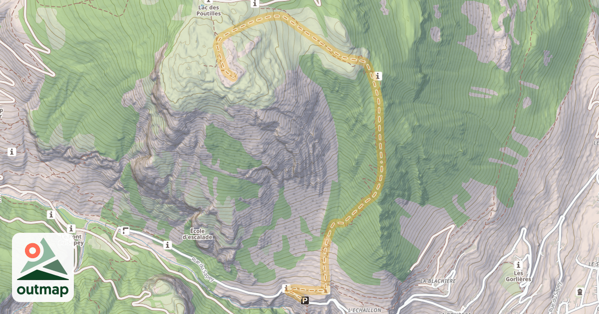 Map of Les Têtes — L'Eychaillon