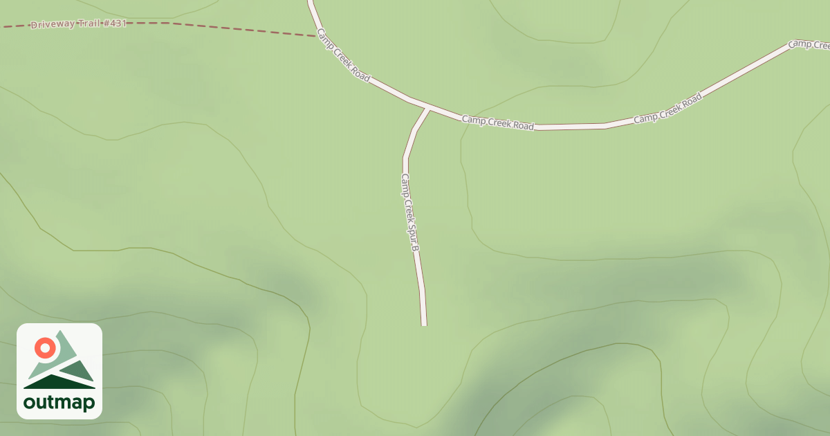 Map of CAMP CREEK SPUR B