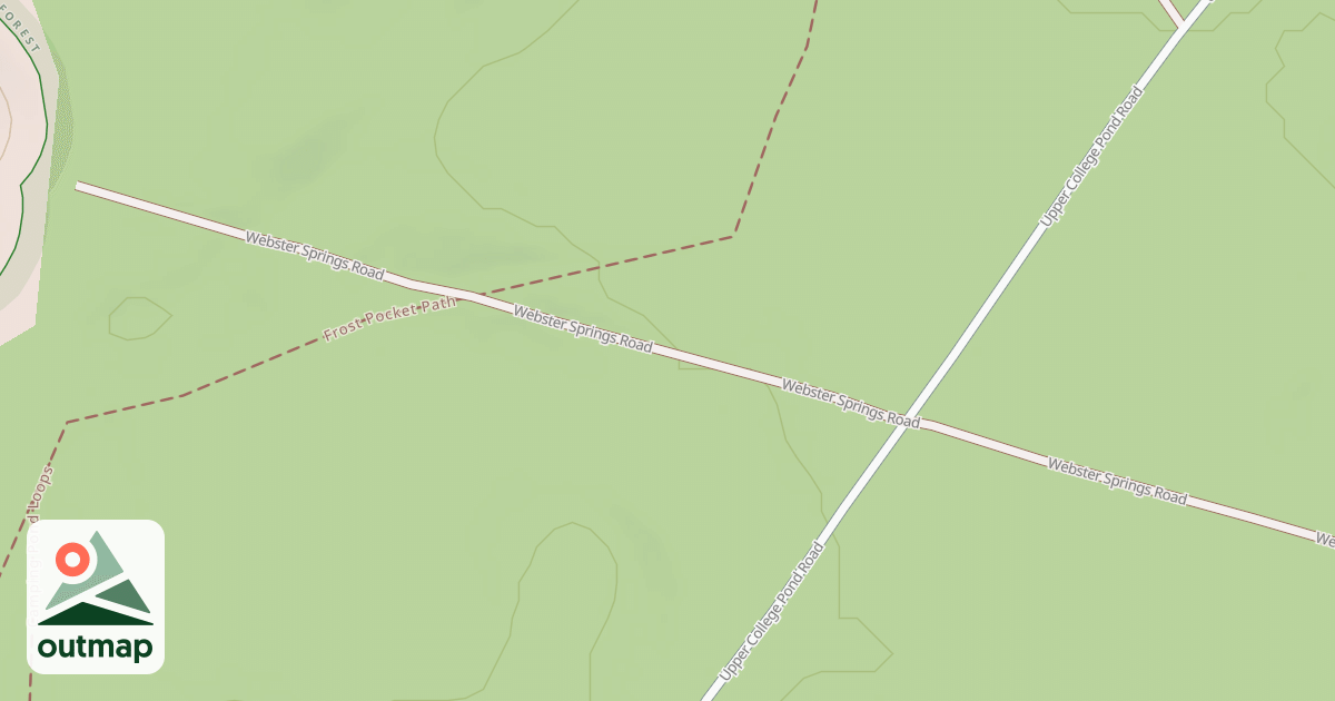 Map of Webster Springs Road