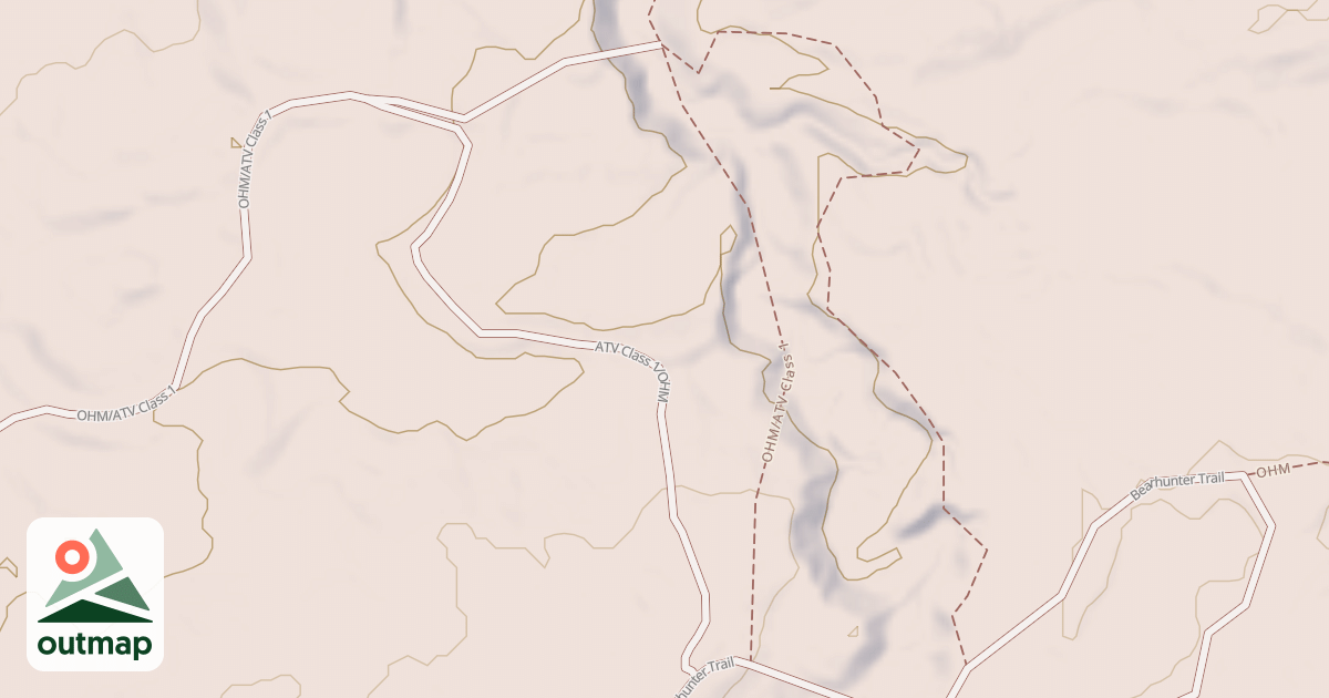 Map of Straight Arrows Trail
