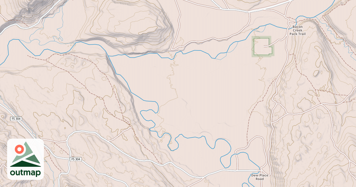 Map of DEW PLACE