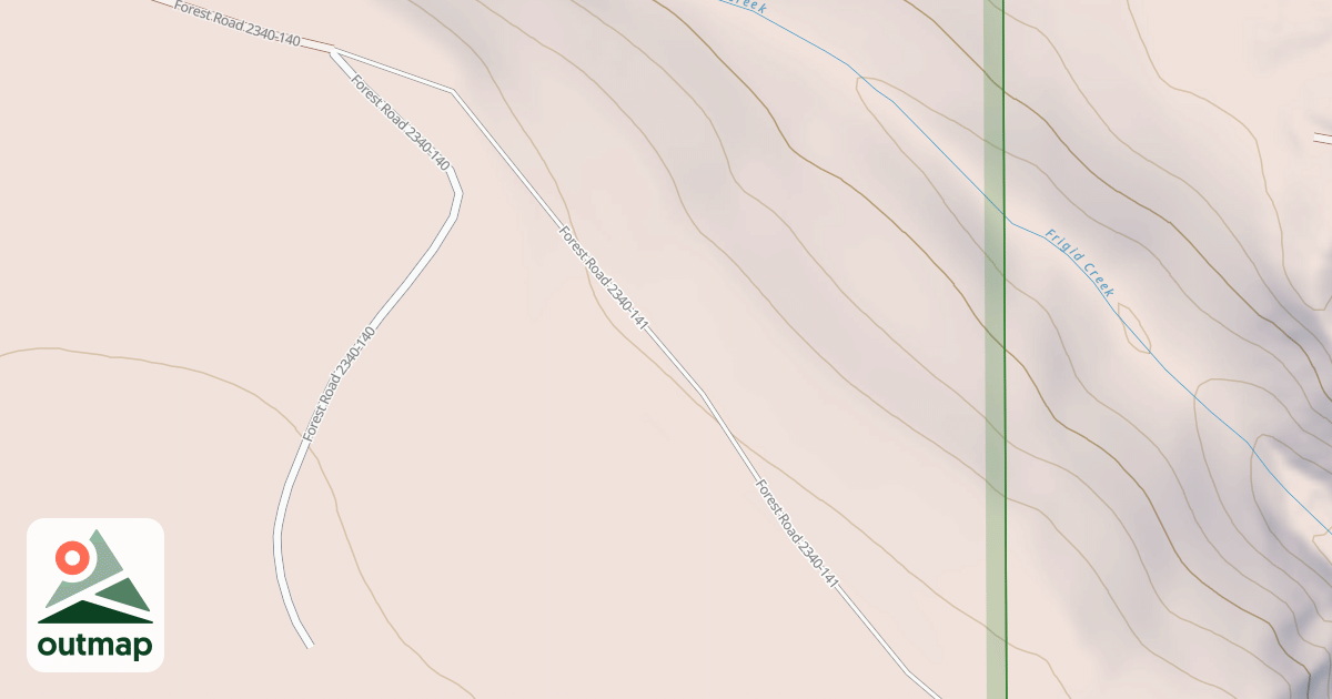 Map of FRIGID CREEK