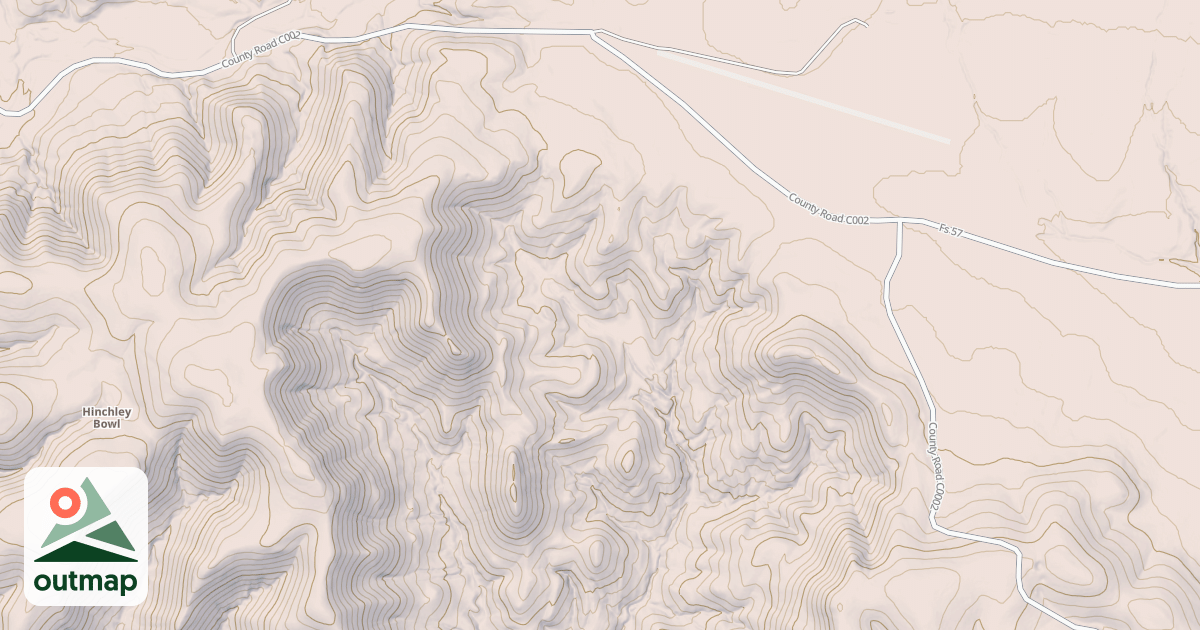 Map of LINCOLN CANYON
