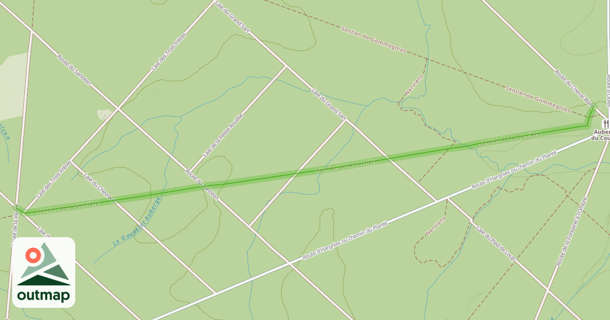 Map of Sentier de la Sorcière