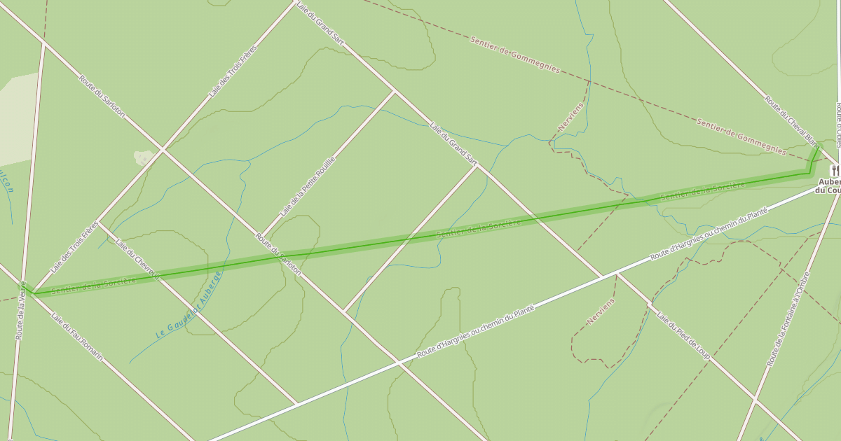 Map preview of Sentier de la Sorcière
