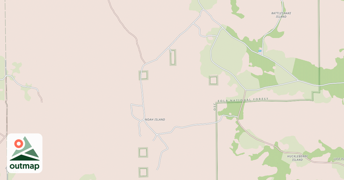 Map of NOAH ISLAND ROAD