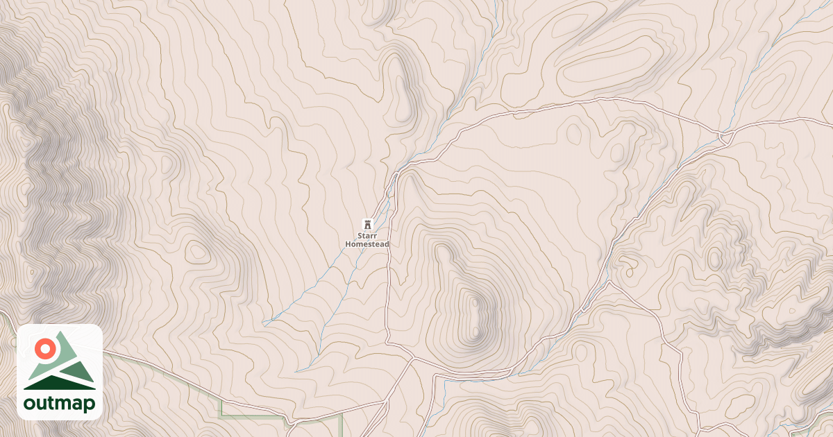 Map of Desert Trail  (Unmarked)