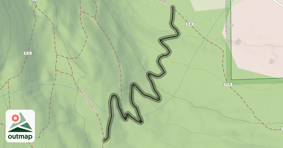 Map of Hattie's Trail