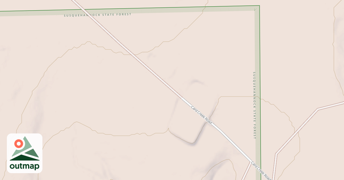 Map of Susquehannock State Forest Snowmobile Trails