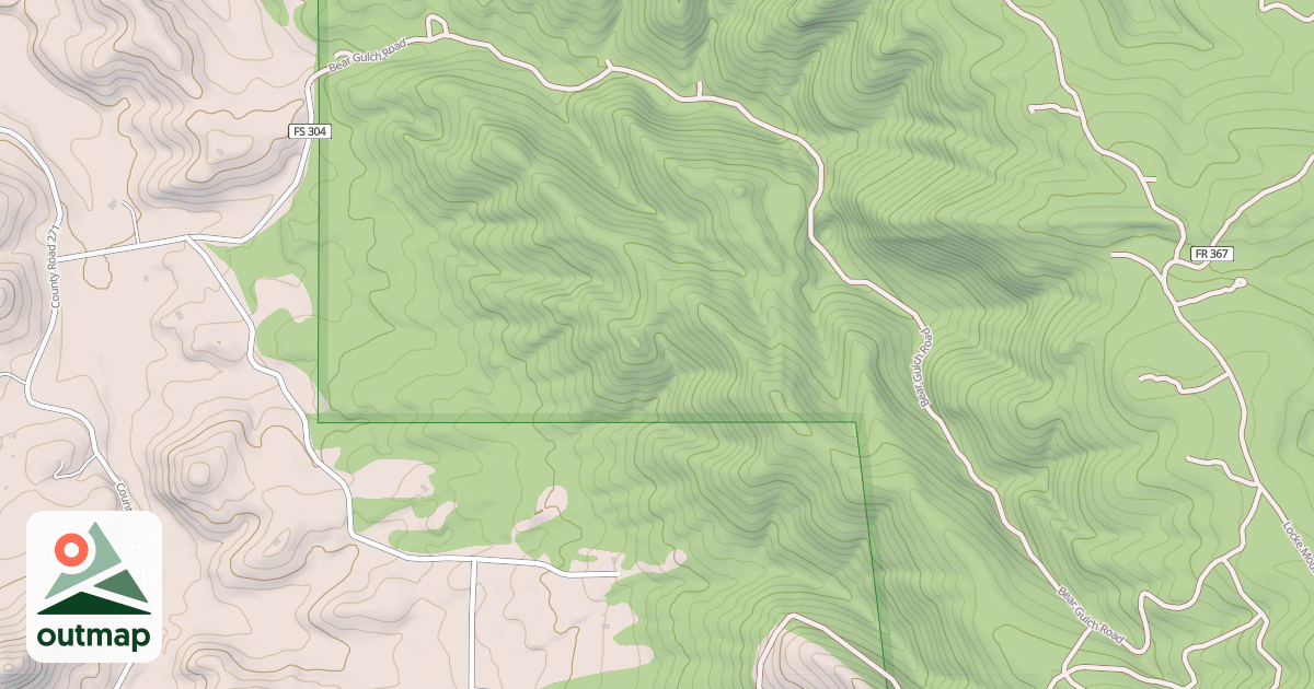 Map of BEAR GULCH