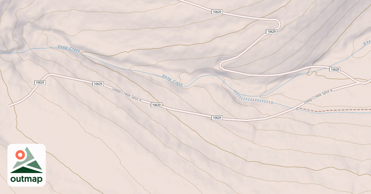 Map of DEEP CREEK SPUR A