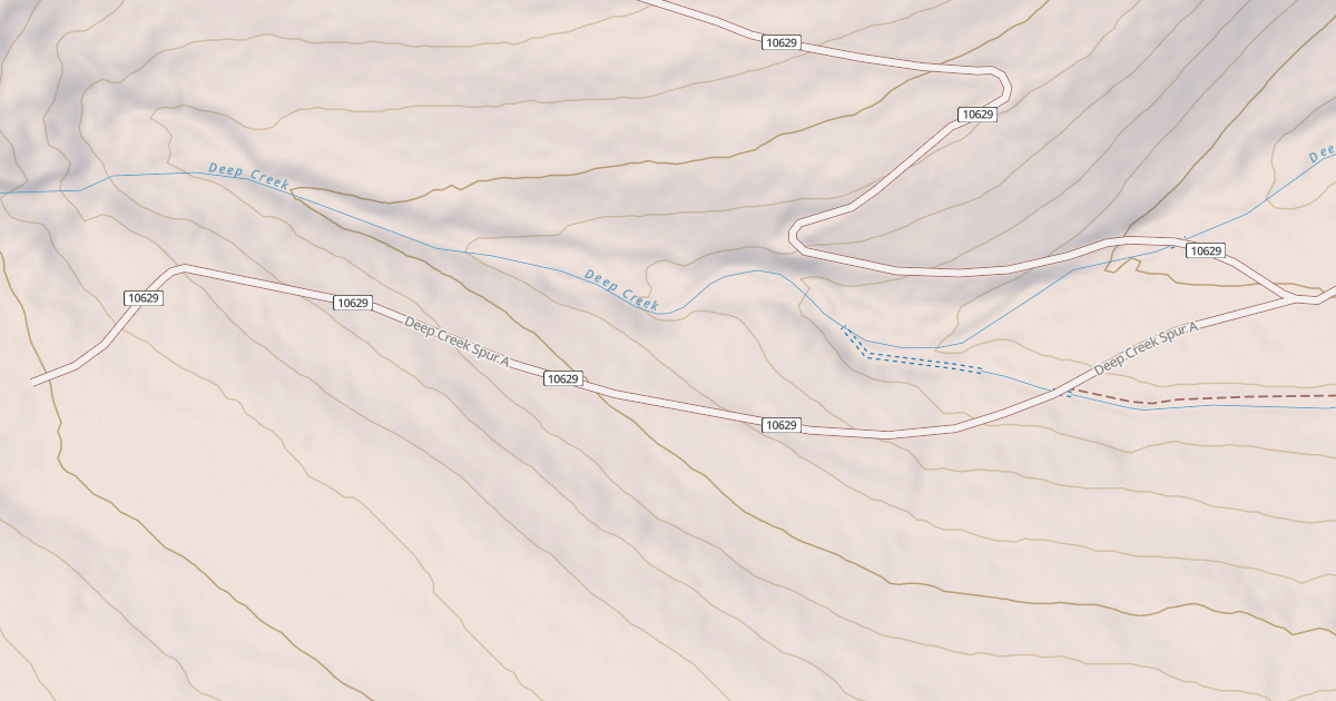 Map preview of DEEP CREEK SPUR A