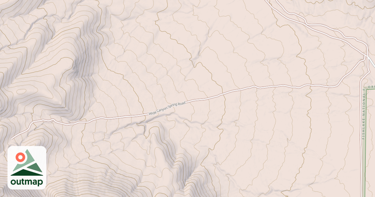 Map of WIDE CANYON SPRING