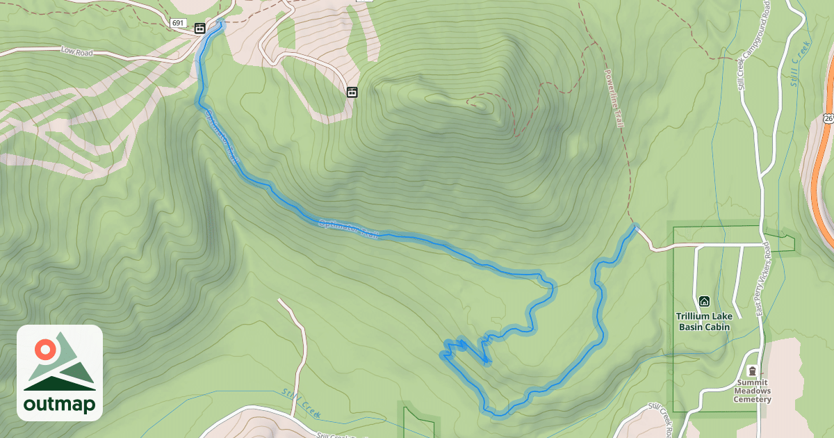 Map of Optimator Trail