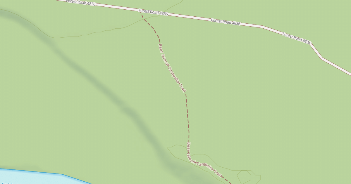 Map preview of BEAR ISLAND CAMPSITE