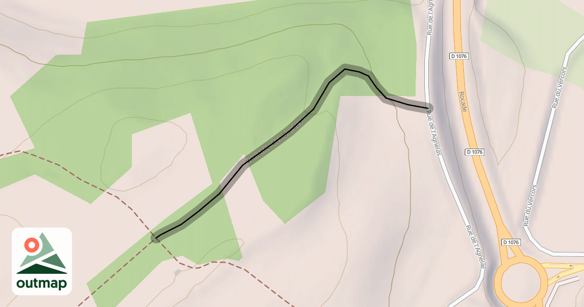 Map of Variante des Bordes