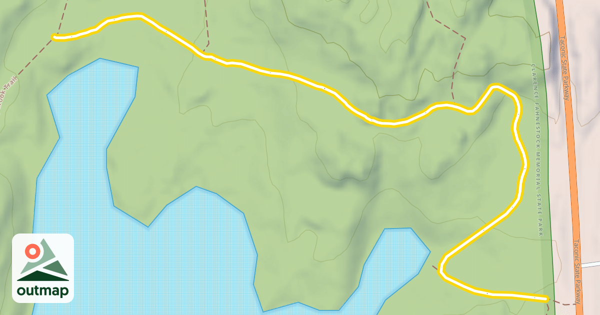 Map of Roaring Brook Access Trail