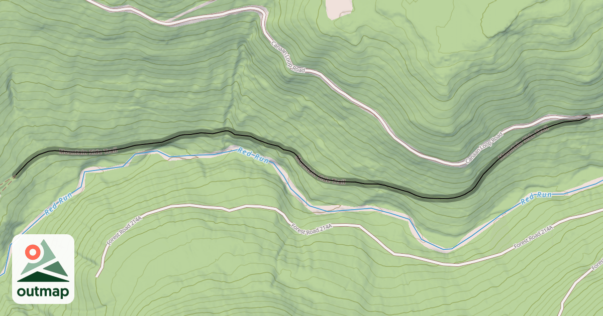 Map of Mountain Side Trail
