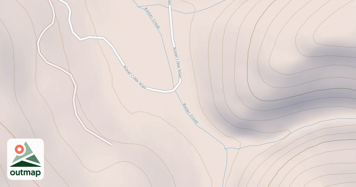 Map of BUTTER CREEK