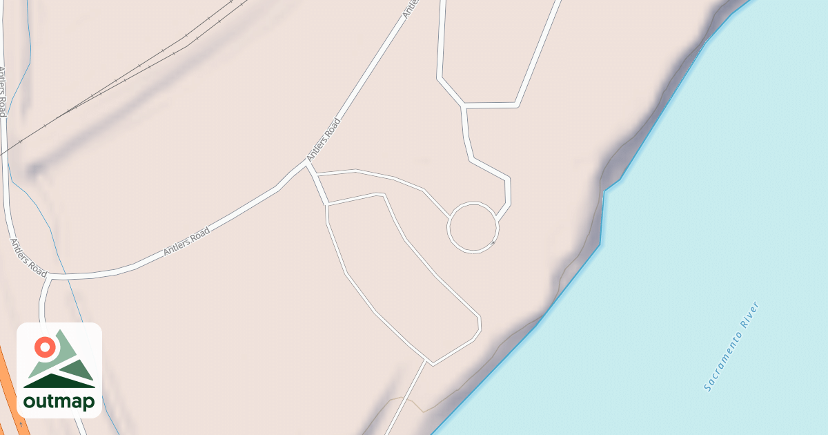 Map of ANTLERS OVERFLOW PARK