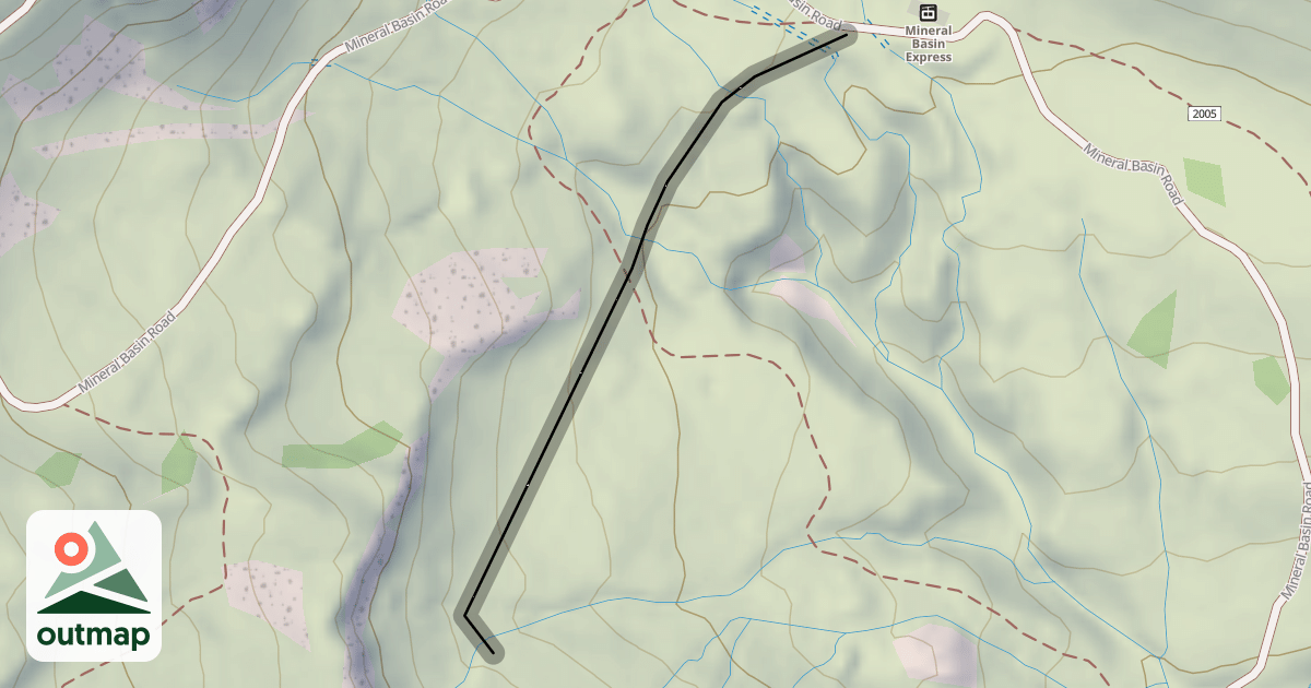Map of Bookends Bowl Return Road
