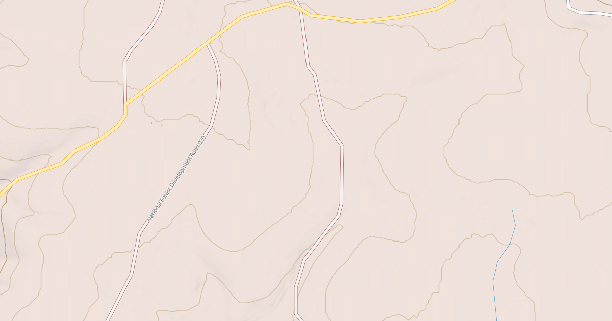 Map preview of USFS National Forest System Roads {F325F6A0-FF87-4E33-91F4-746471086EB9}