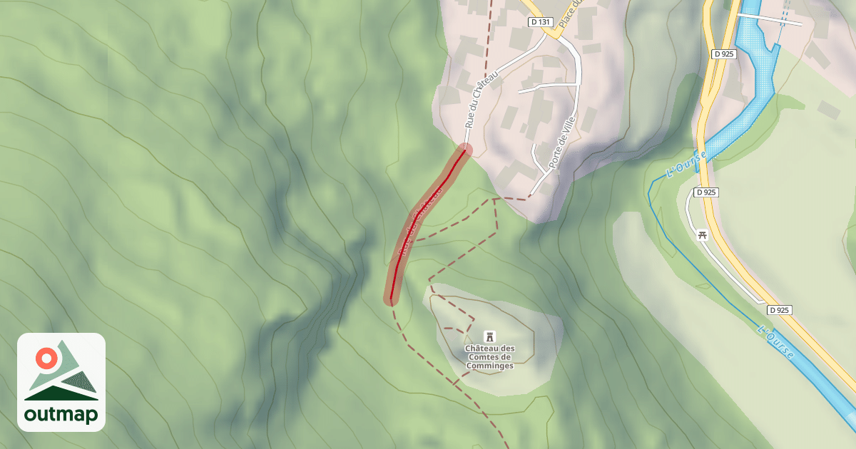 Map of Rue du Château