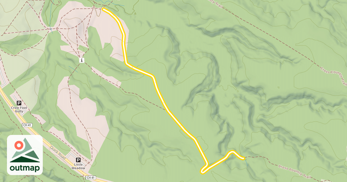 Map of Cross Country Trail