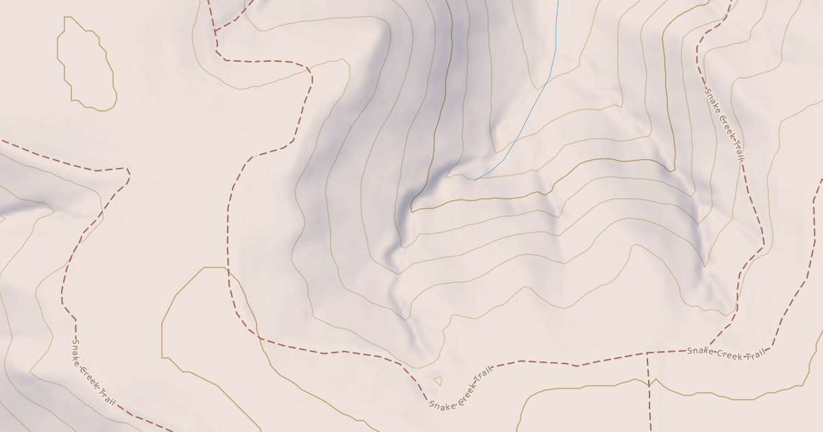 Map preview of Snake Creek Trail