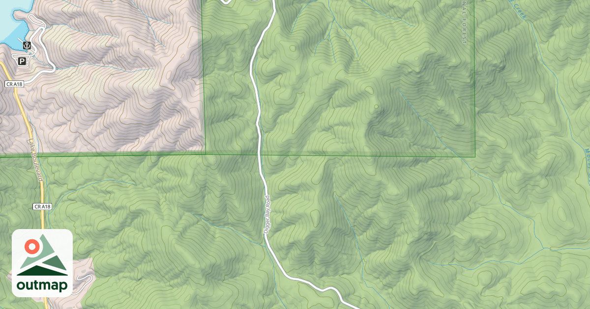 Map of DIGGER BAY RESORT