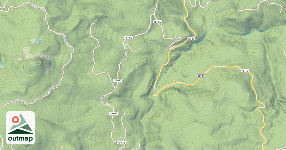 Map of LOST CREEK ROAD