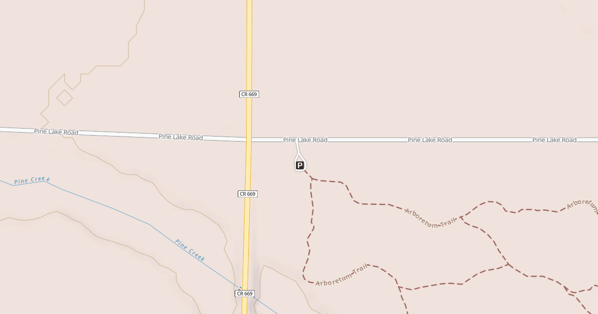 Map preview of MANISTEE ARBORETUM PARKING