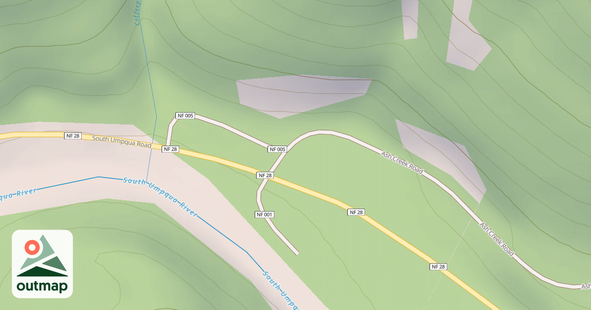 Map of ASH VALLEY