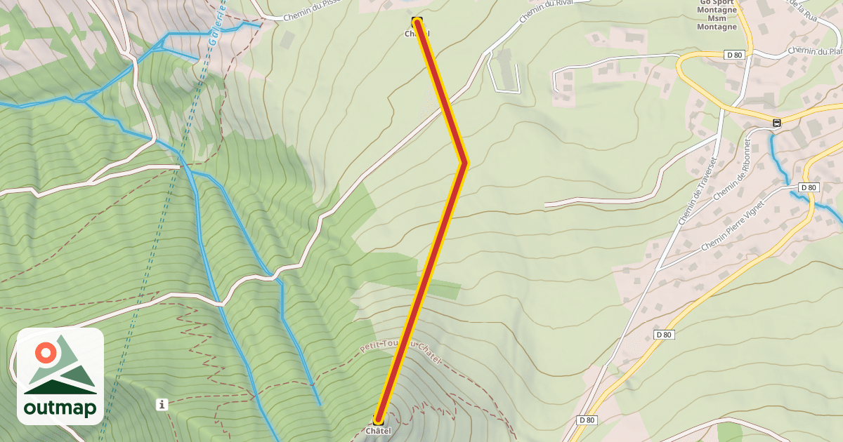 Map of Châtel