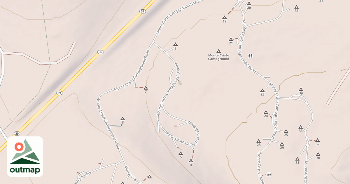 Map of MONTE CRISTO C G-B