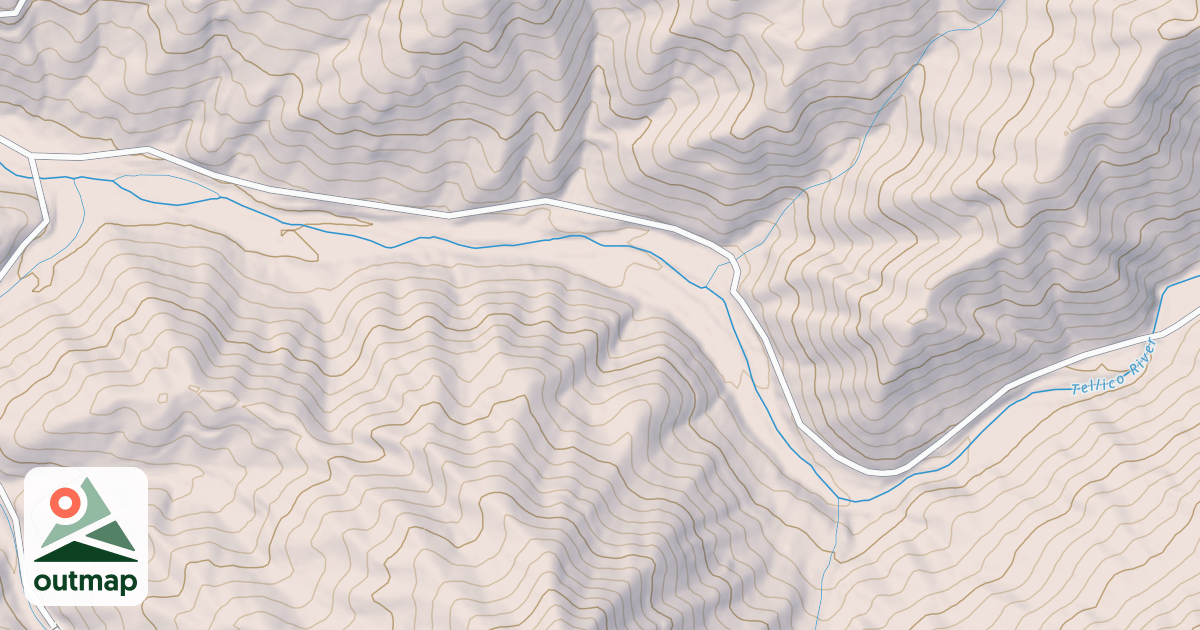 Map of TELLICO RIVER