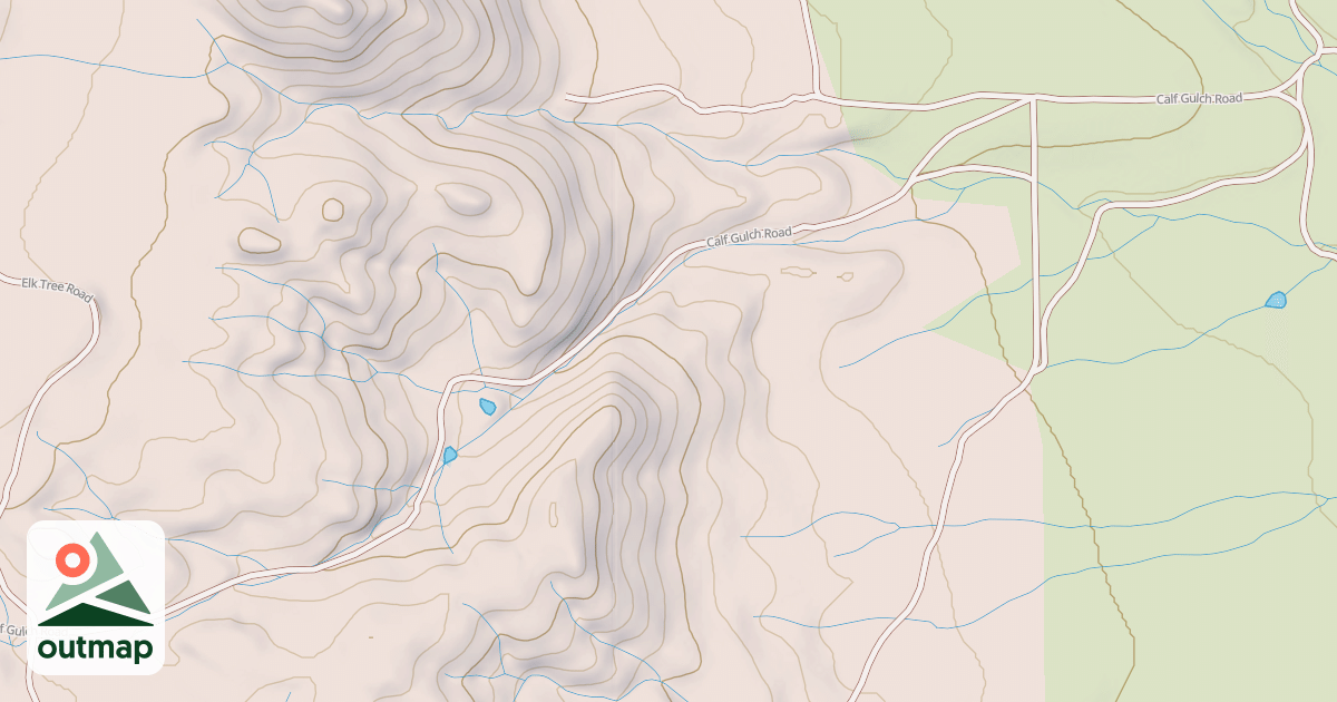 Map of BULL GULCH CUTOFF