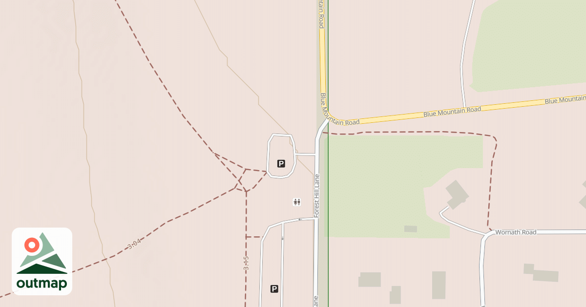 Map of BLUE MOUNTAIN TRAIL HEAD