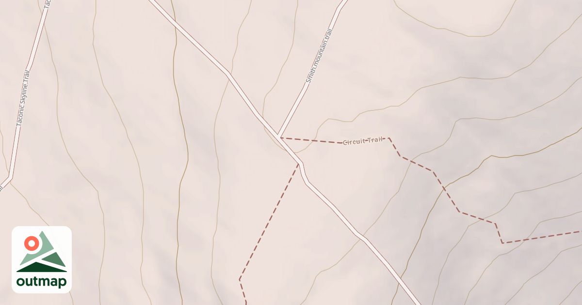 Map of Brickhouse Mountain Trail
