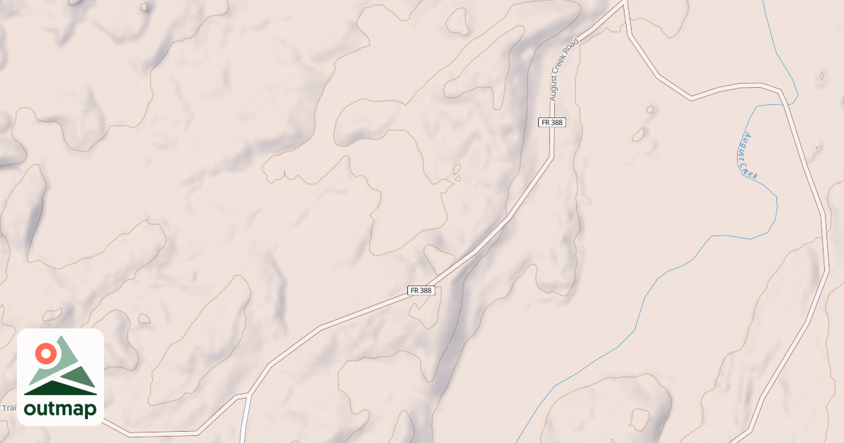 Map of AUGUST CREEK