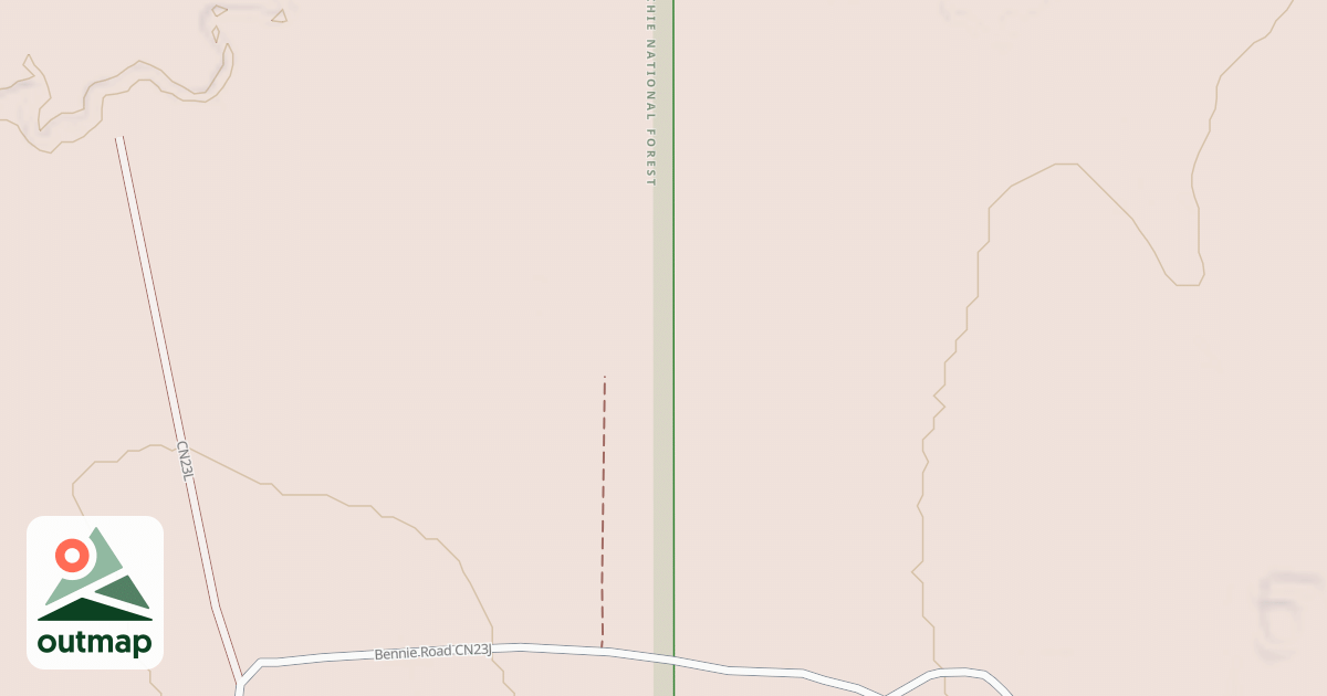 Map of USFS National Forest System Roads {B8C89E3A-C696-4C2F-A850-FEB15A01AB74}