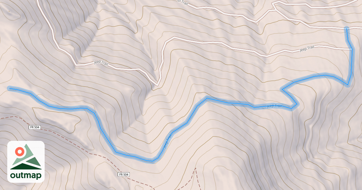 Map of Jeep Trail