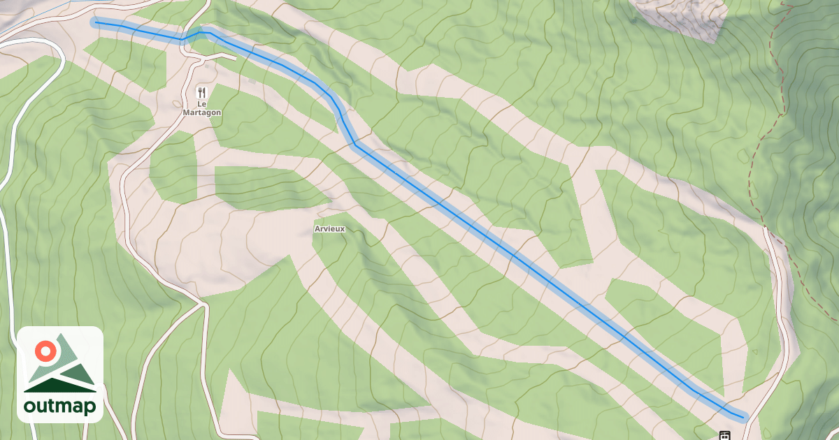 Map of Les Pylônes